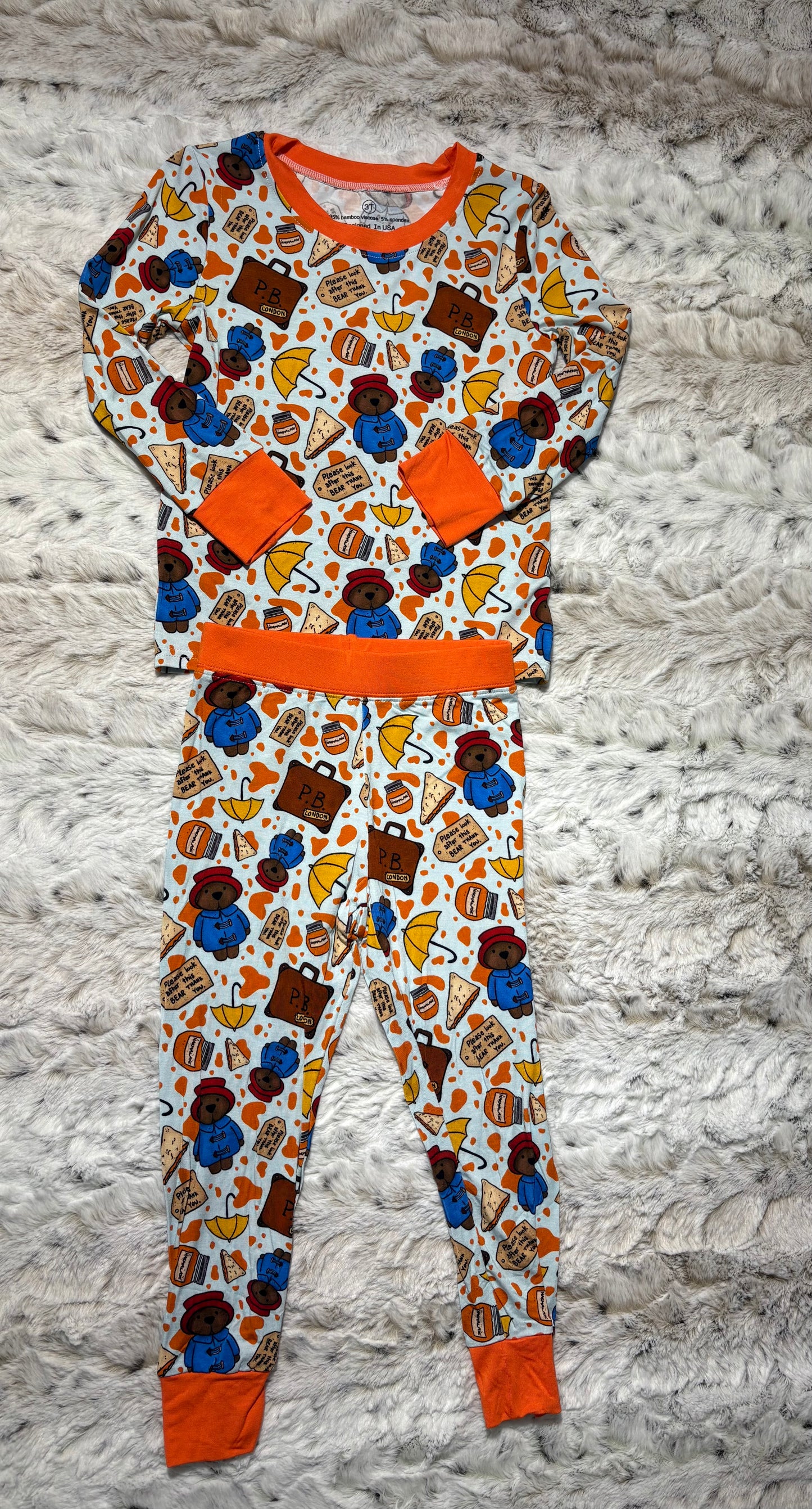 Paddington Bear bamboo 2 piece set