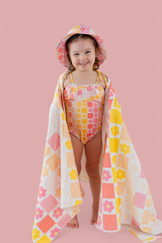 SUMMER SUNSET CHECKERS DREAM TOWEL