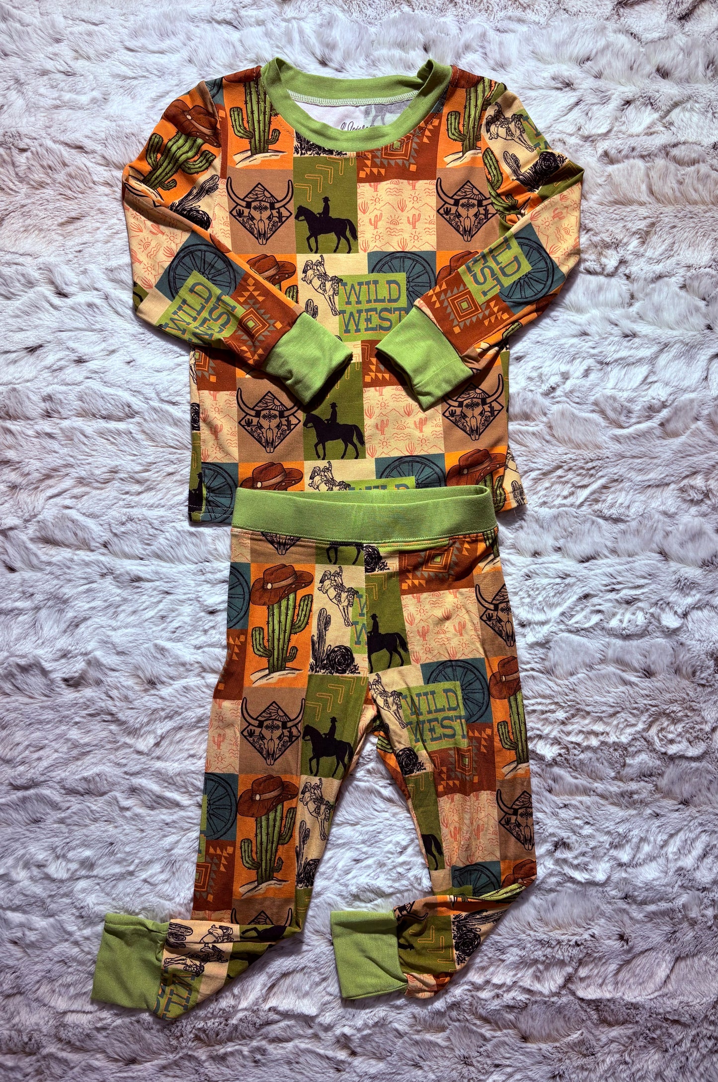 Wild West bamboo 2 piece set