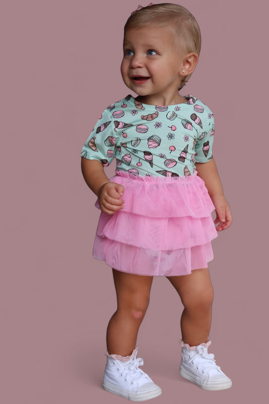 EXCLUSIVE BERRY CUTE BAKERY DREAM TUTU BODYSUIT DRESS