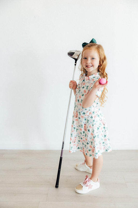 Birdies & Bows S/S Polo Dress