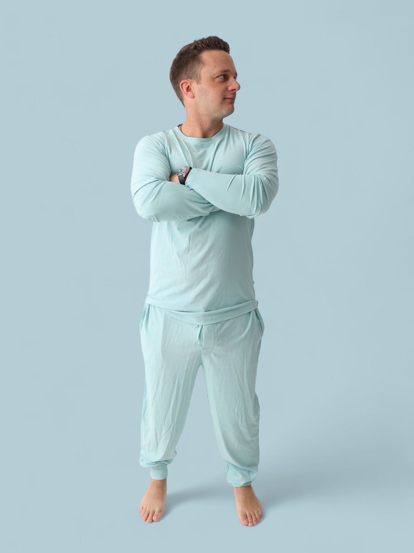 HAZY BLUE RIB DREAM MEN'S TOP