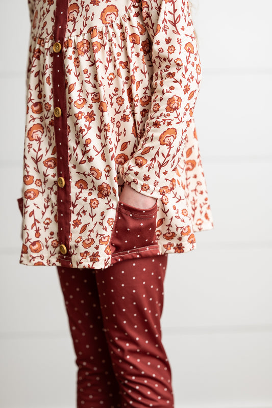 Cinnamon Dot Pant Set