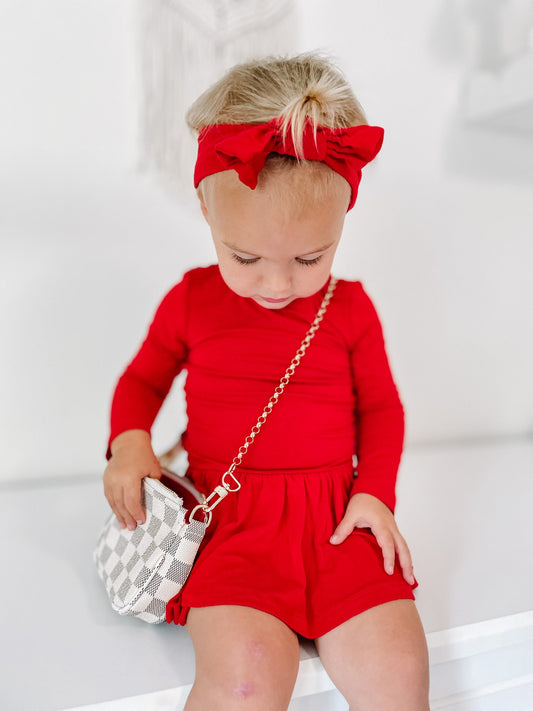 RED DREAM BODYSUIT DRESS