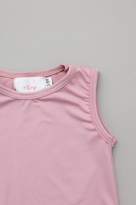 Vintage Pink Tank One-Piece Jogger