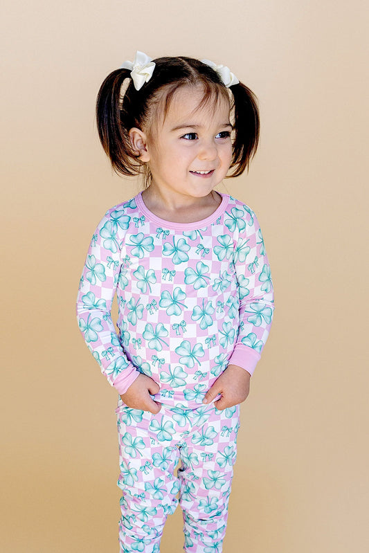 Bamboo Two Piece Set | Shamrock & Bows