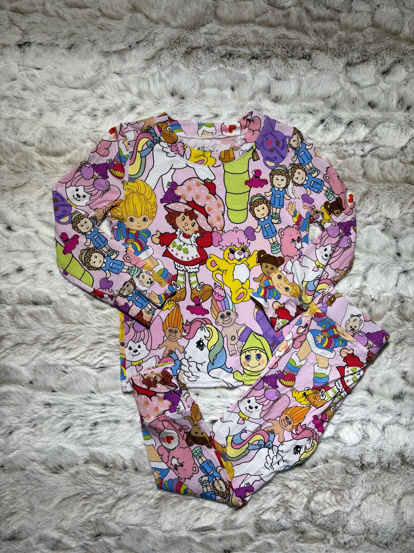 80s character bamboo 2 piece set