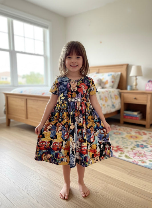 Character bamboo twirl dress