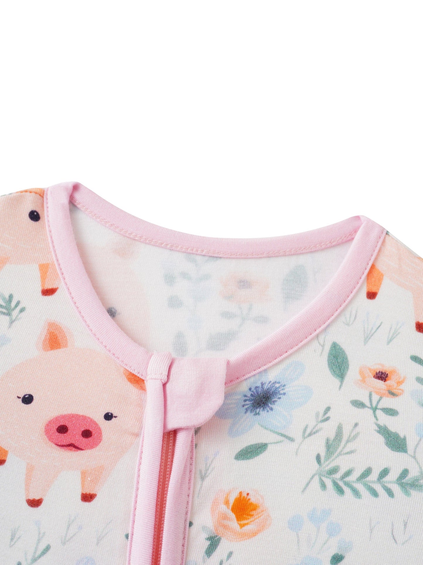 Posh TOT Piggy Wiggly Bamboo Shorty Romper