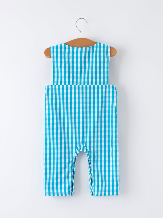 Summer Tropical Embroidered Baby Boys Romper