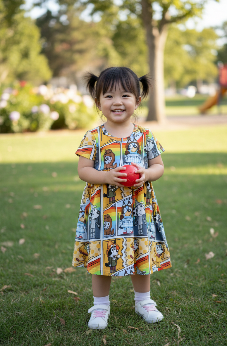 BR mash up bamboo twirl dress