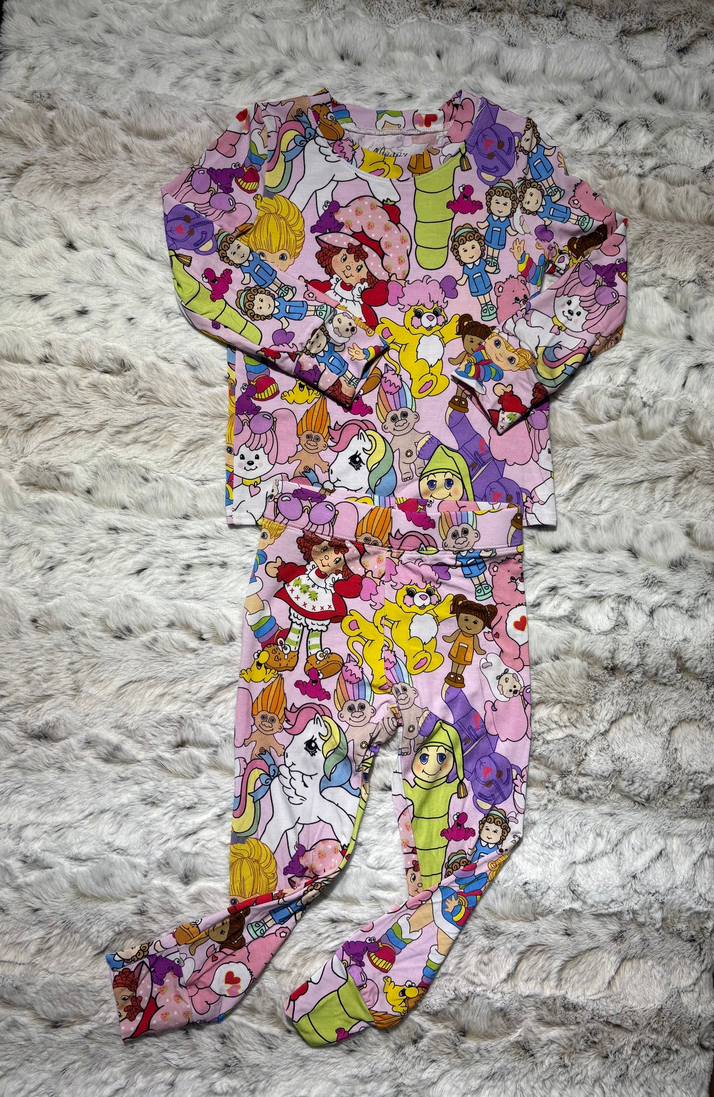 80s character bamboo 2 piece set