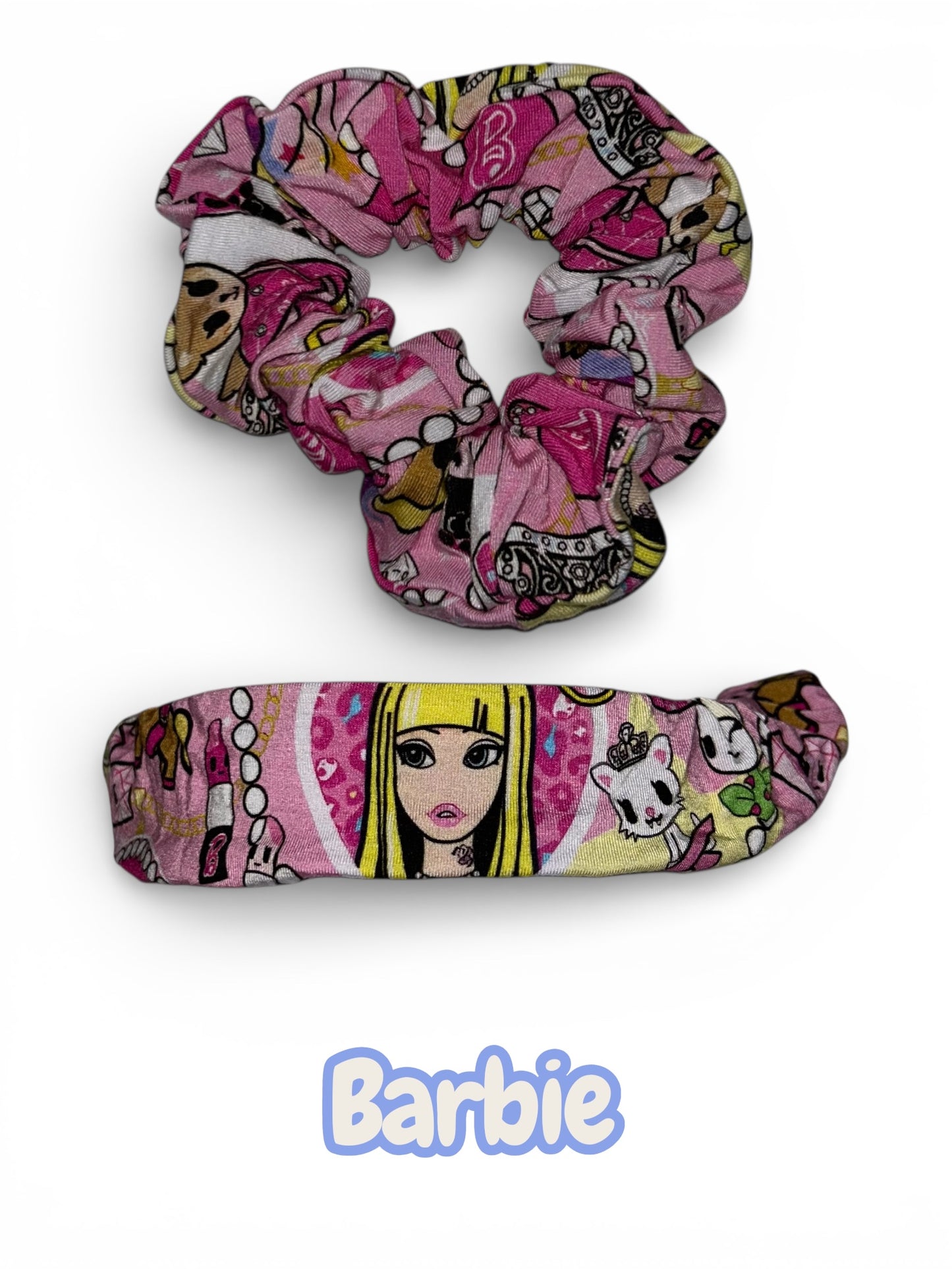 Barbie hair scrunchie