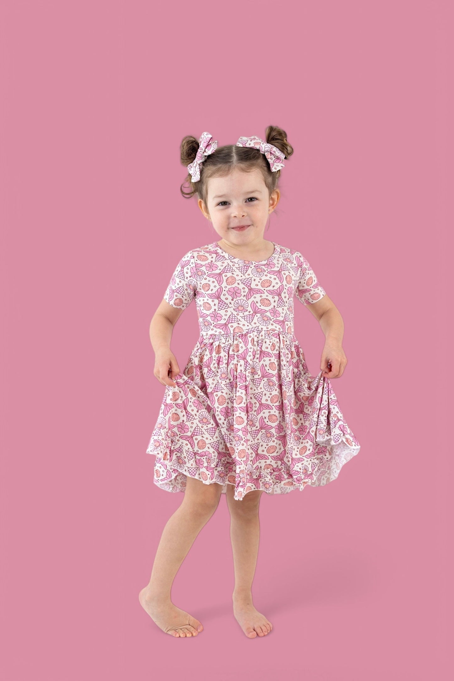 MAGICAL MERMAID DREAM RUFFLE DRESS