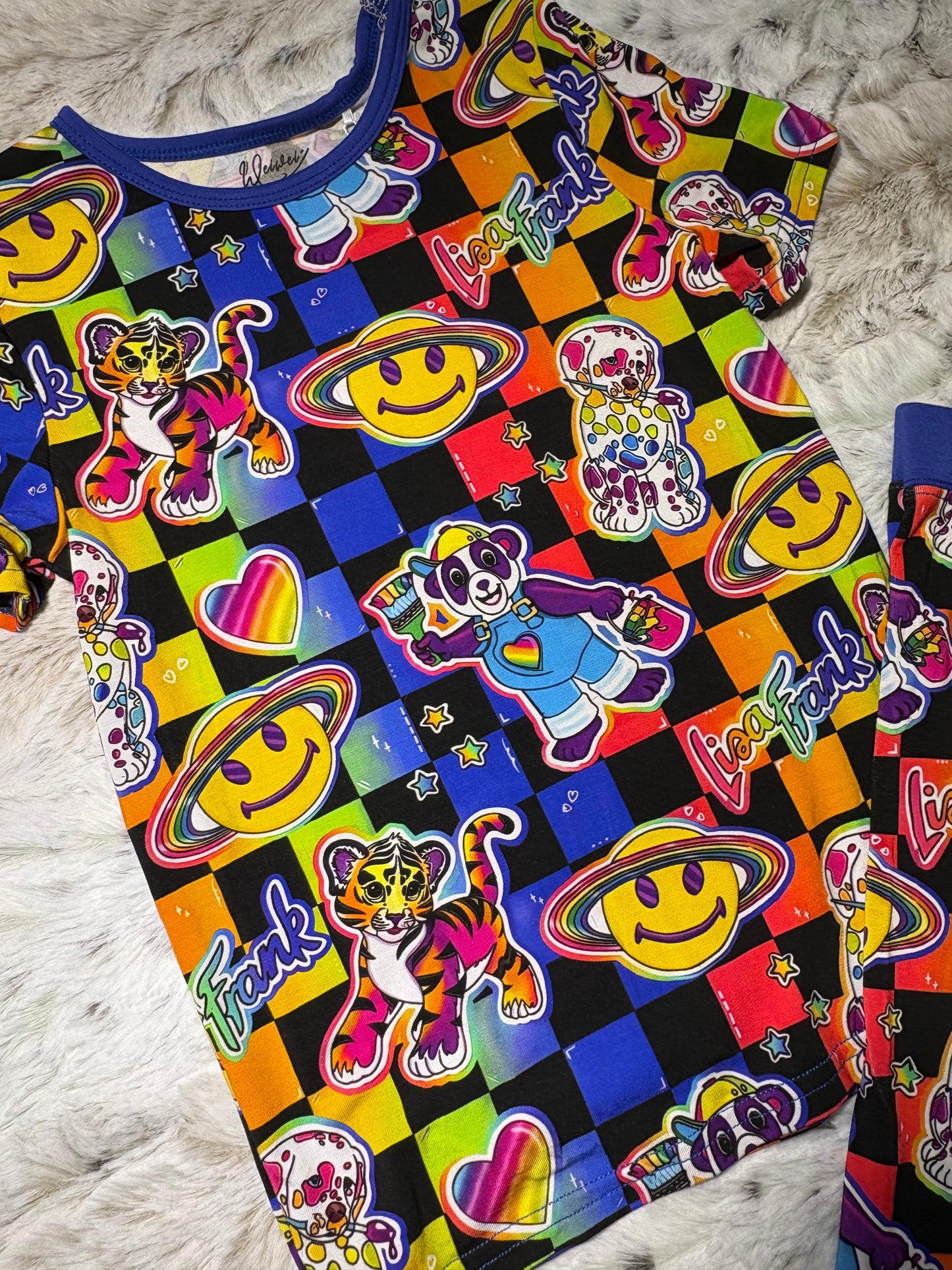 Lisa Frank bamboo 2 piece set