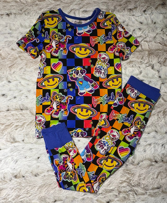 Lisa Frank bamboo 2 piece set