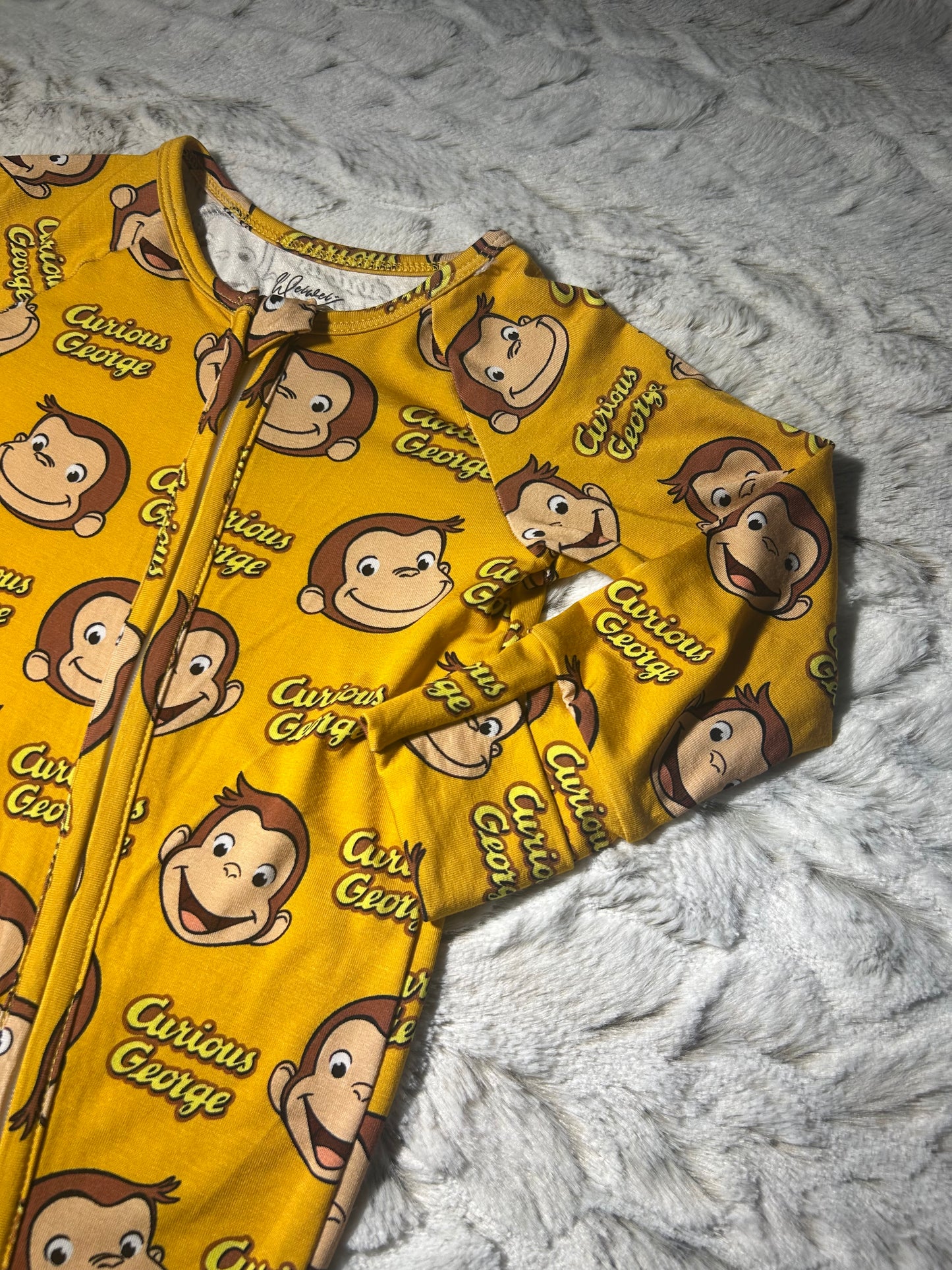 Curious George bamboo zippy