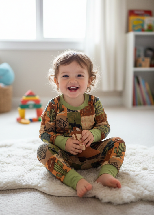 Wild West bamboo 2 piece set