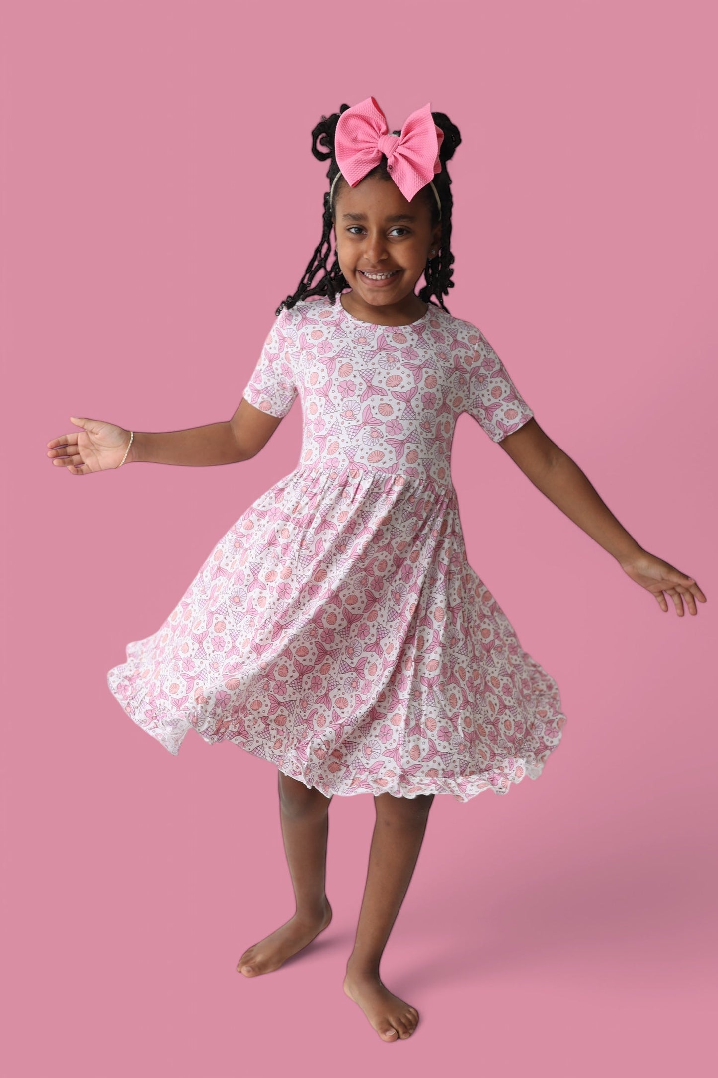 MAGICAL MERMAID DREAM RUFFLE DRESS