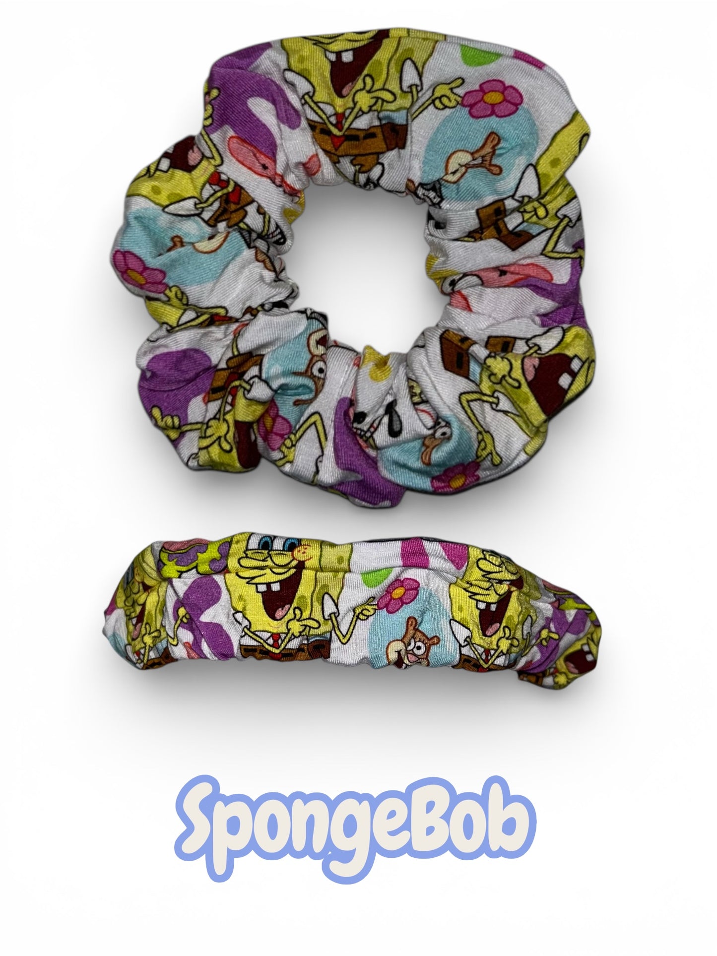 SpongeBob hair scrunchie