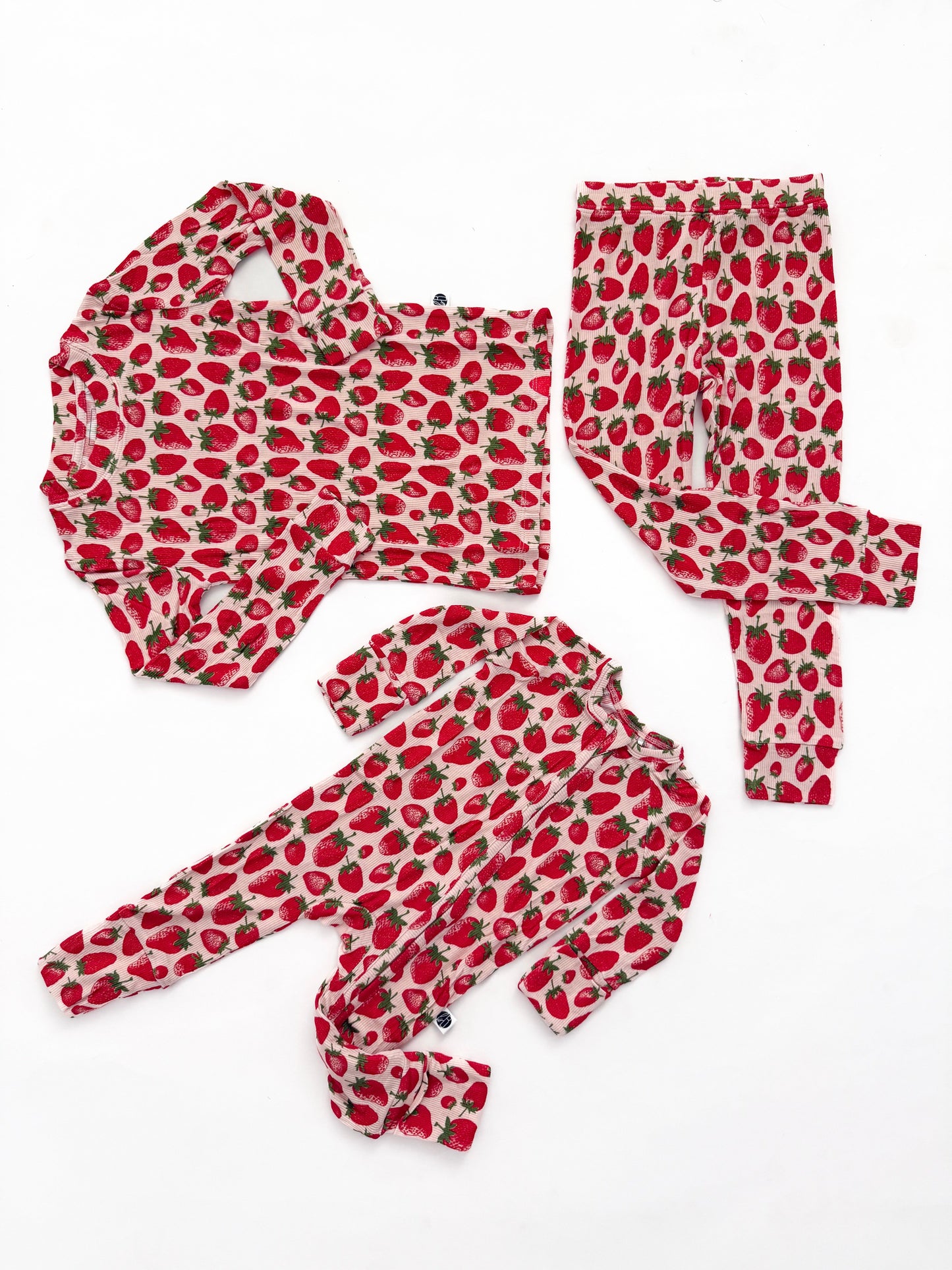 STRAWBERRIES | ZIP ROMPER