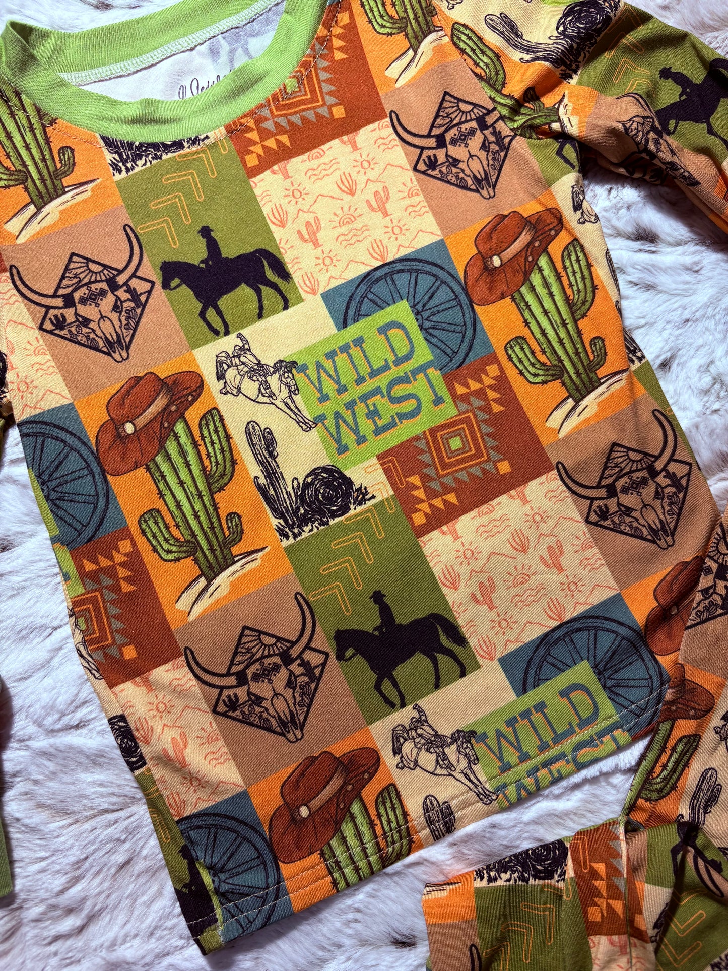 Wild West bamboo 2 piece set