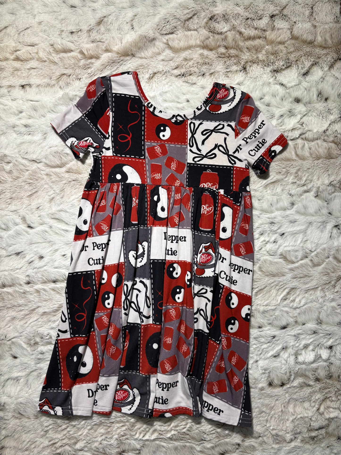 Dr Pepper cutie bamboo twirl dress