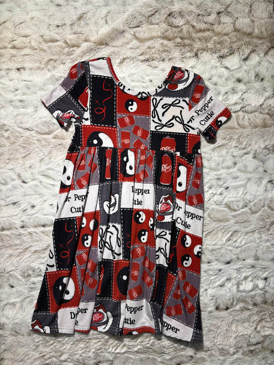 Dr Pepper cutie bamboo twirl dress