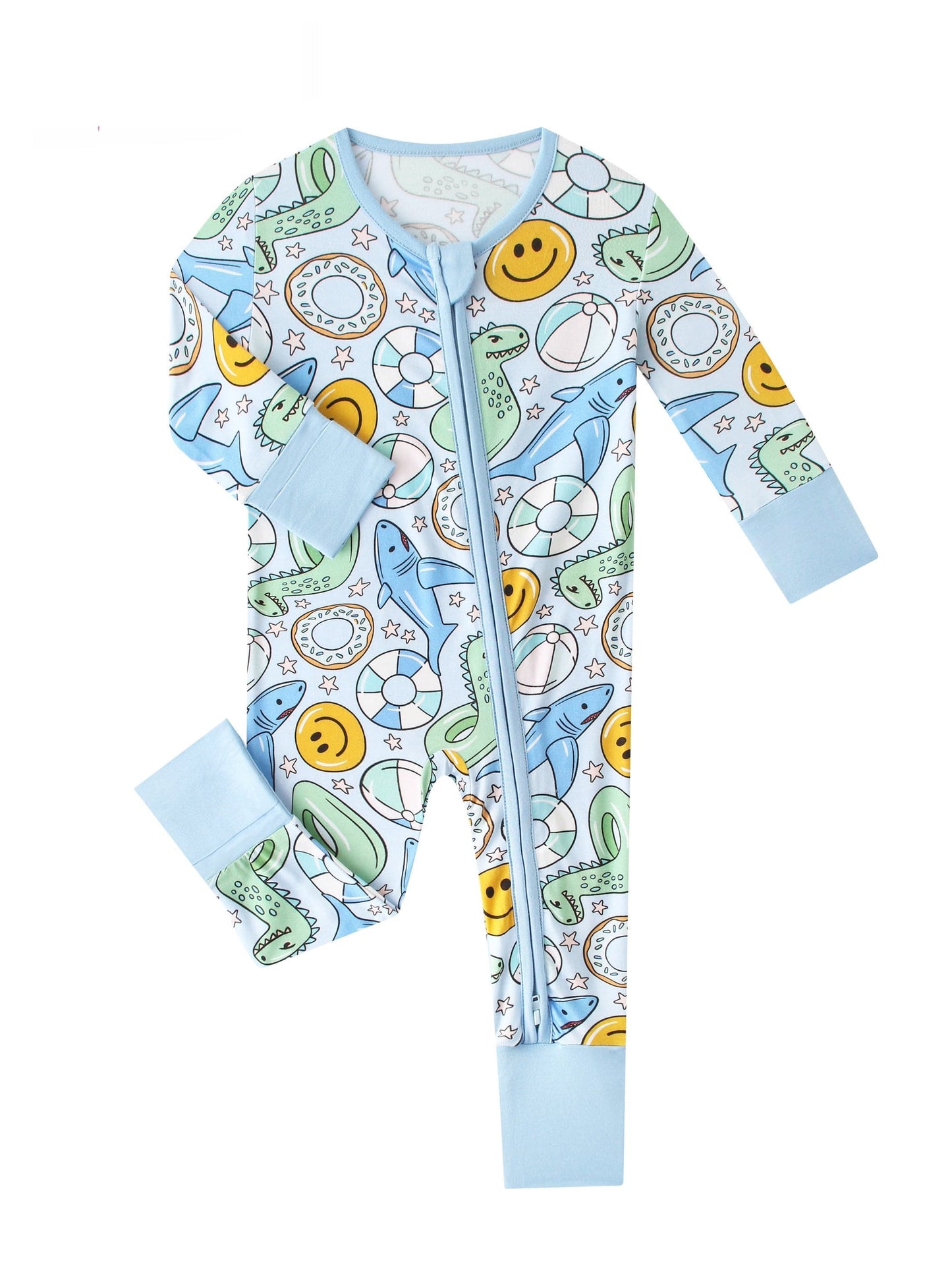 Posh TOT Pool Floats Bamboo Baby Convertible Zippy Romper