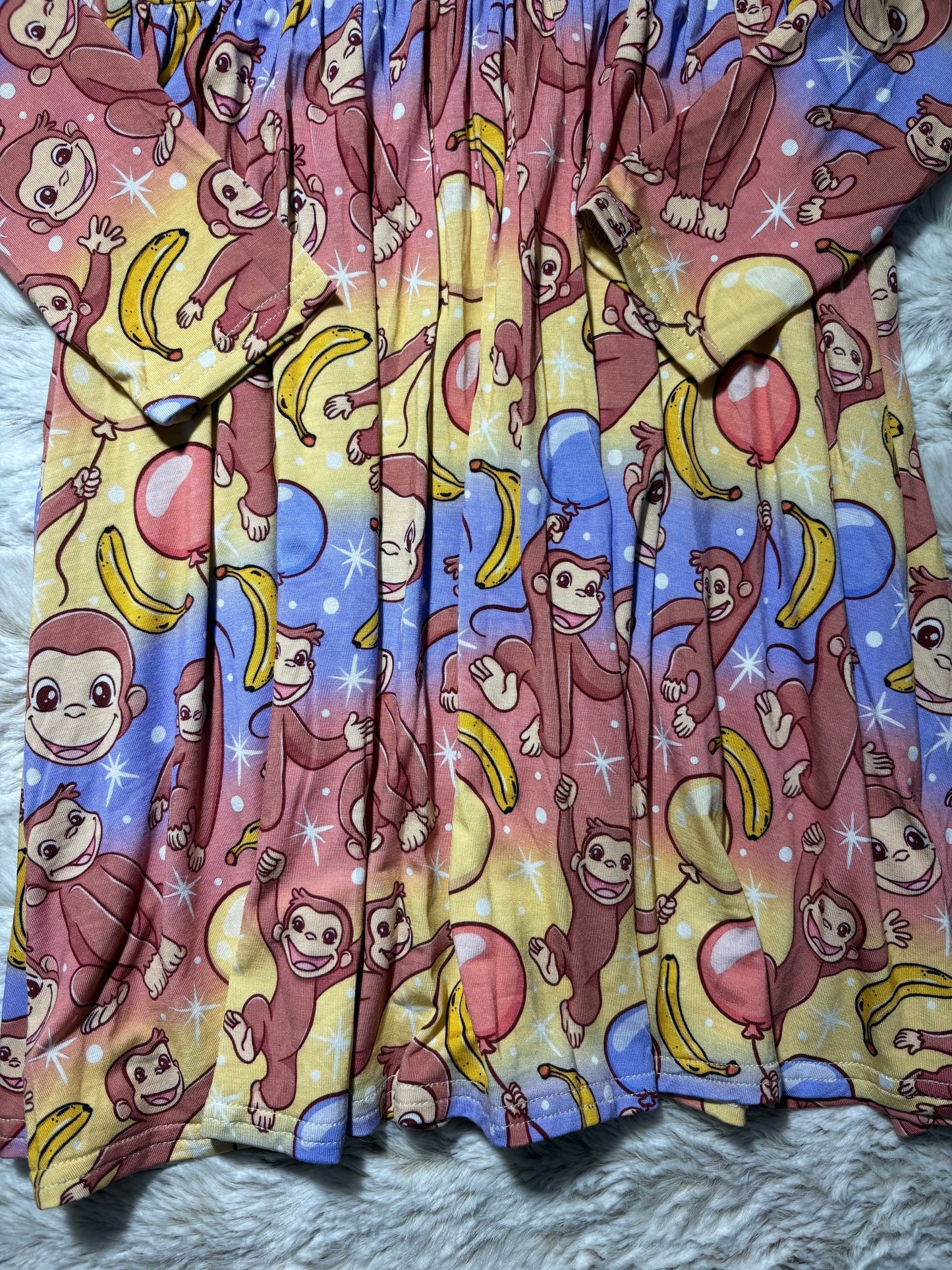 Curious George bamboo twirl dress