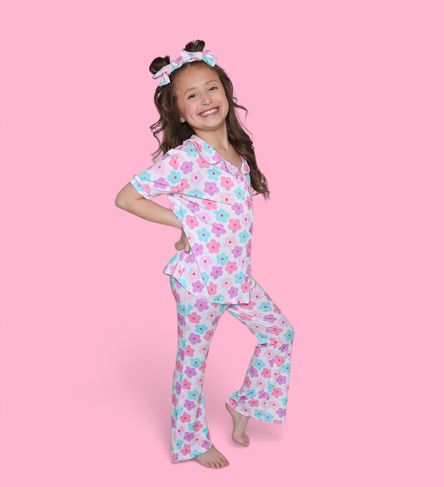 VIOLET FIELDS DREAM GIRL'S FLARE SET