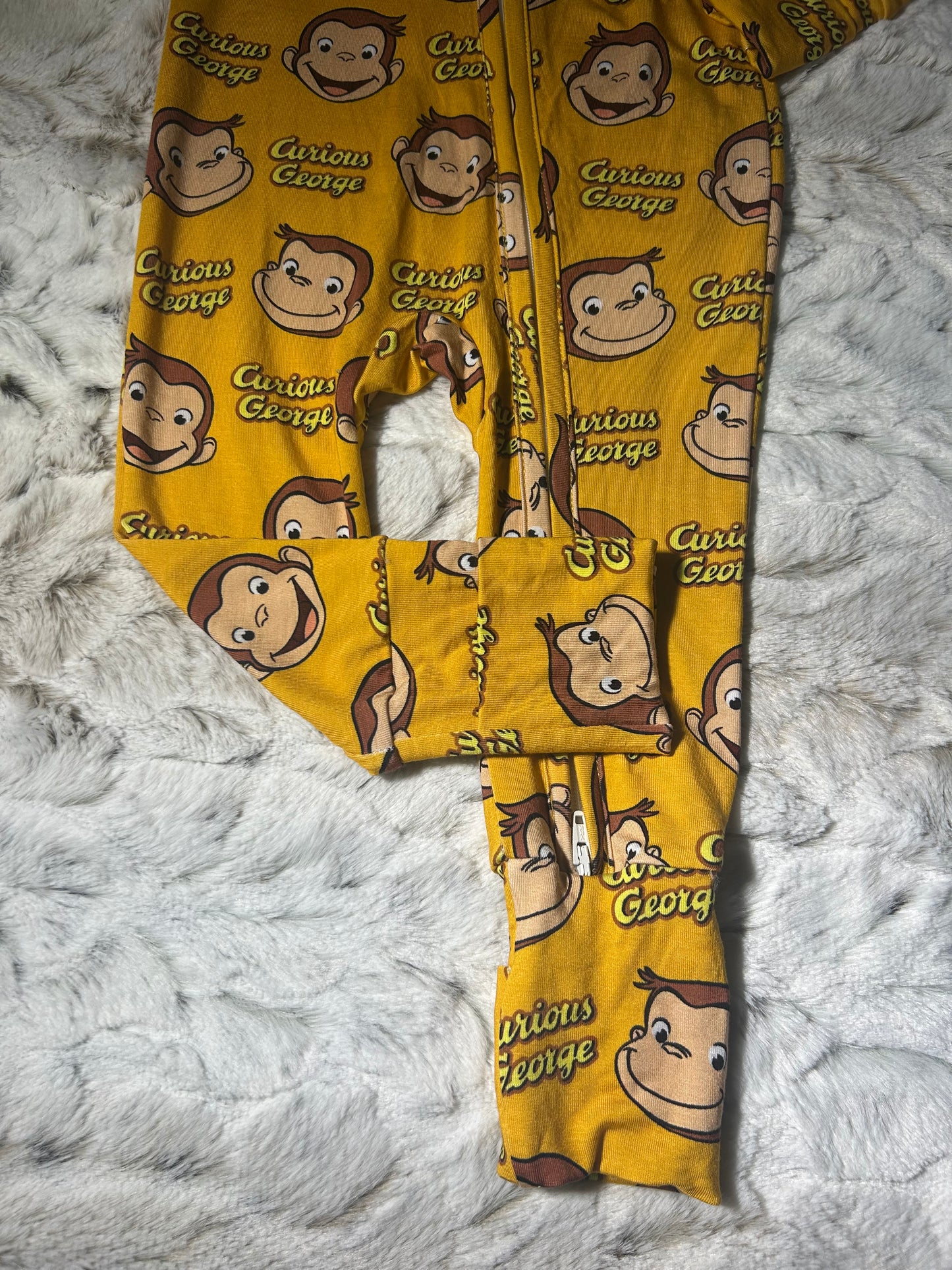 Curious George bamboo zippy