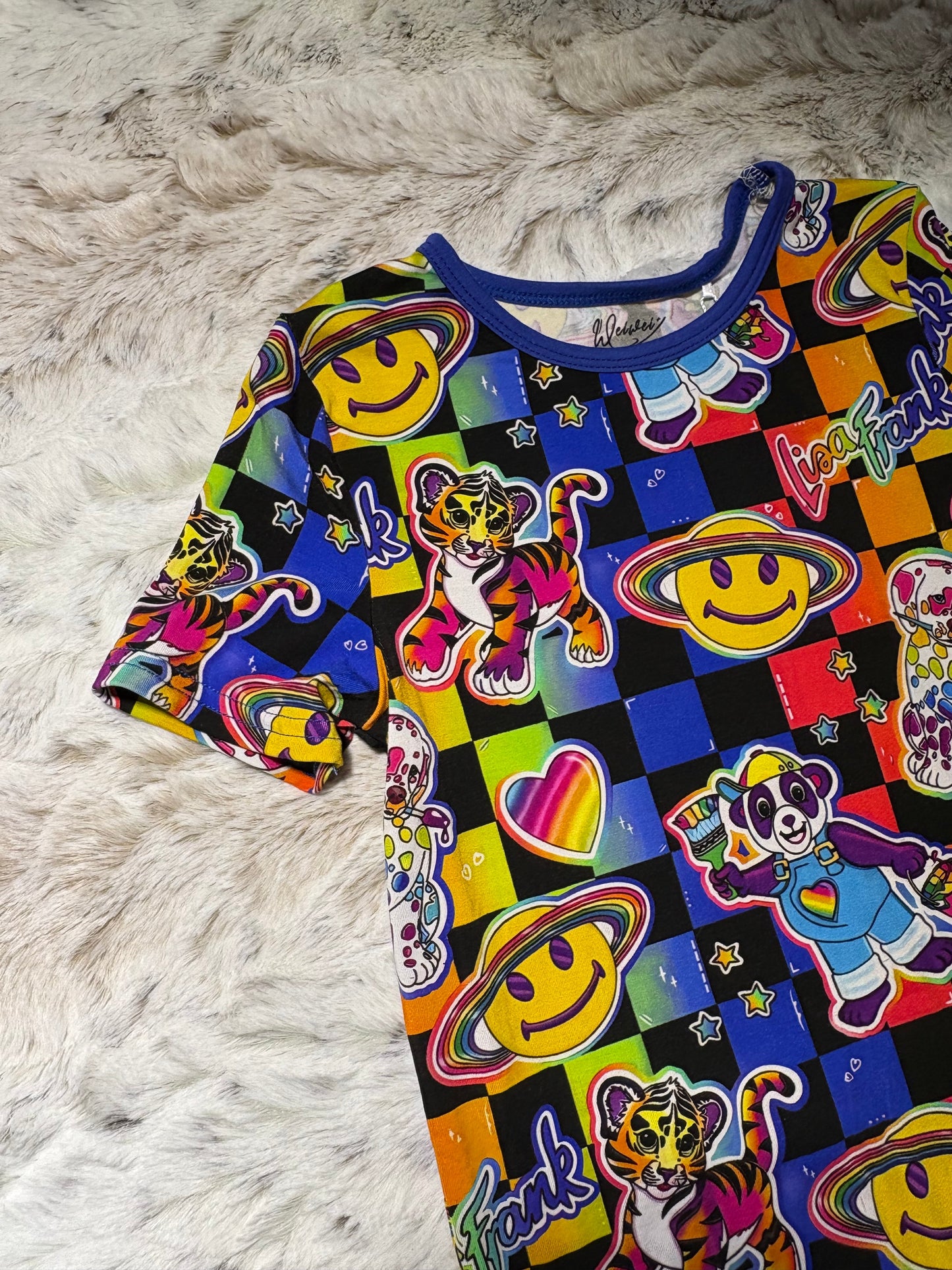 Lisa Frank bamboo 2 piece set