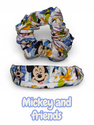 M Mouse and friends  hair scrunchie