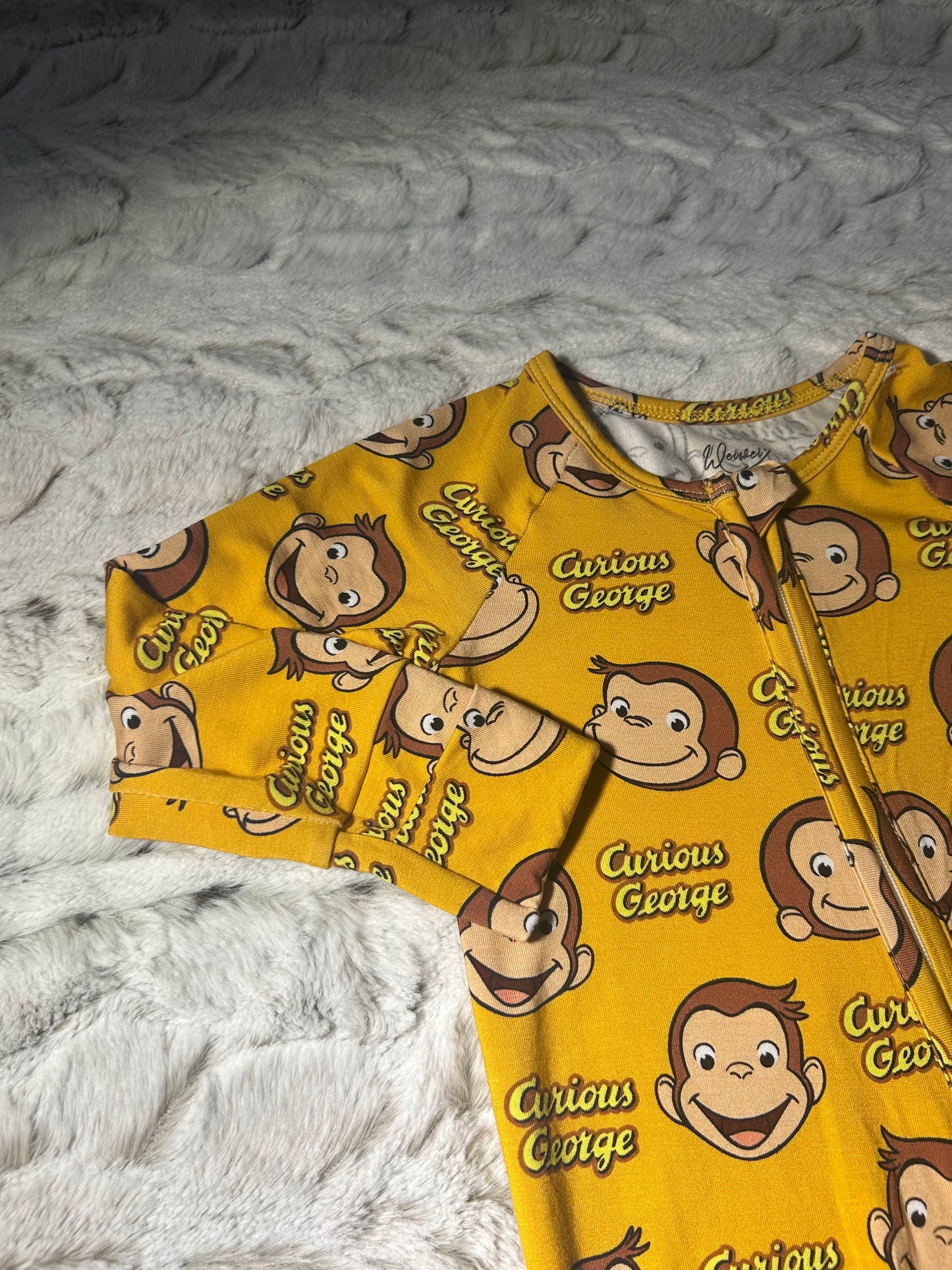 Curious George bamboo zippy