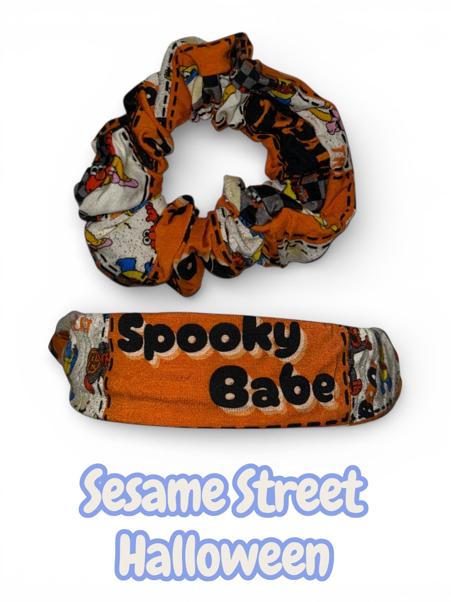 Sesame Street hair scrunchie