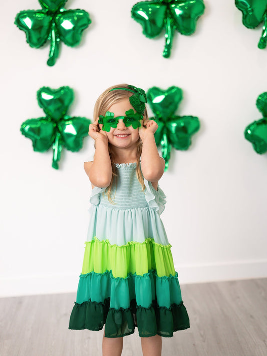 Green Shamrock Shaped Sunglasses for St. Patrick’s Day
