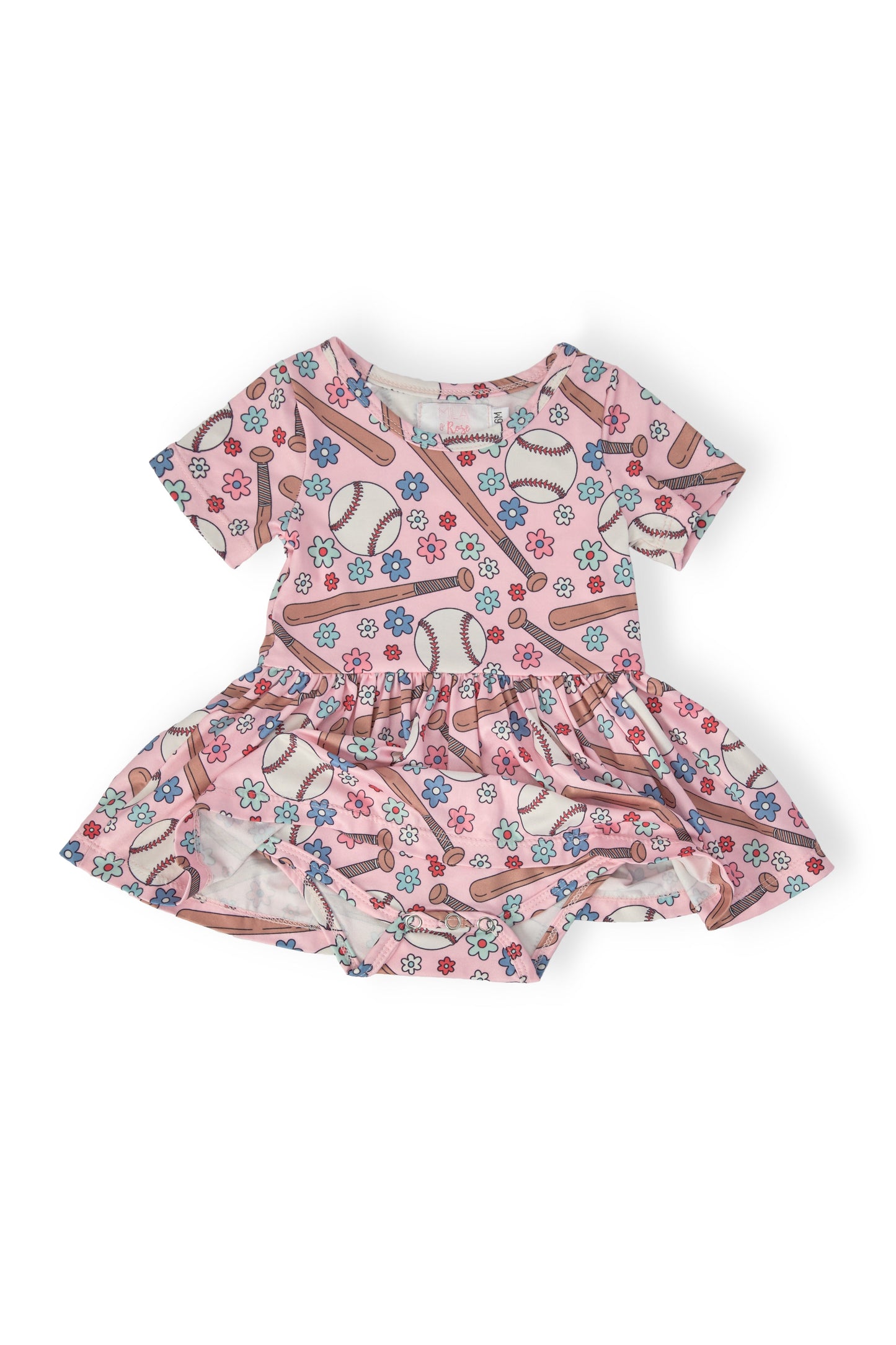 Batter Up S/S Twirl Bodysuit