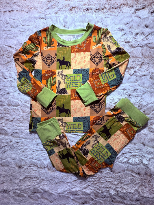 Wild West bamboo 2 piece set