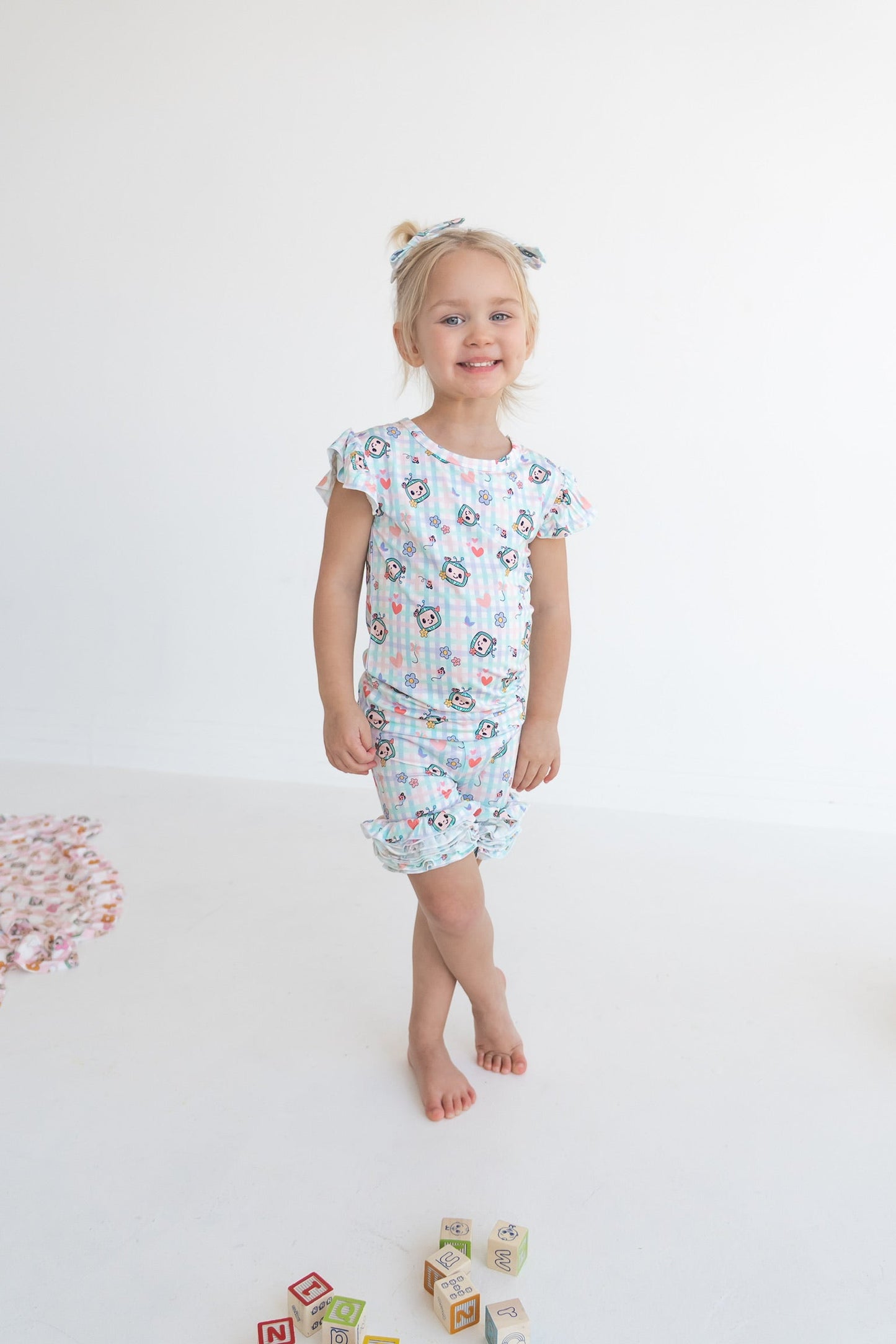 Dream Big Little Co x CoComelon SPRINGTIME MELON DREAM CAP SLEEVE TOP