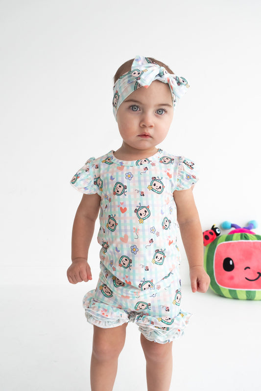 Dream Big Little Co x CoComelon SPRINGTIME MELON DREAM CAP SLEEVE TOP