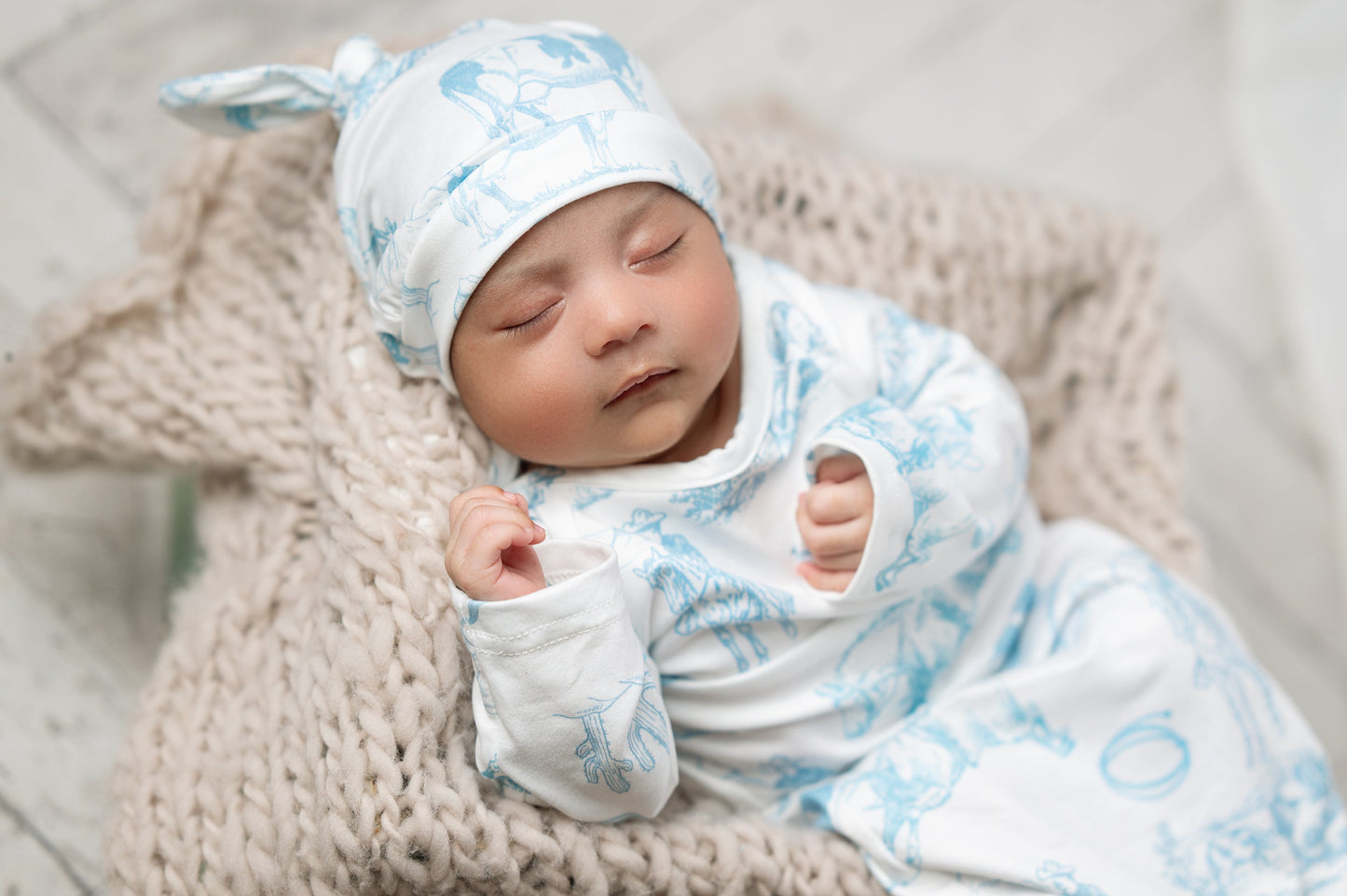 Cowboy Baby Gown