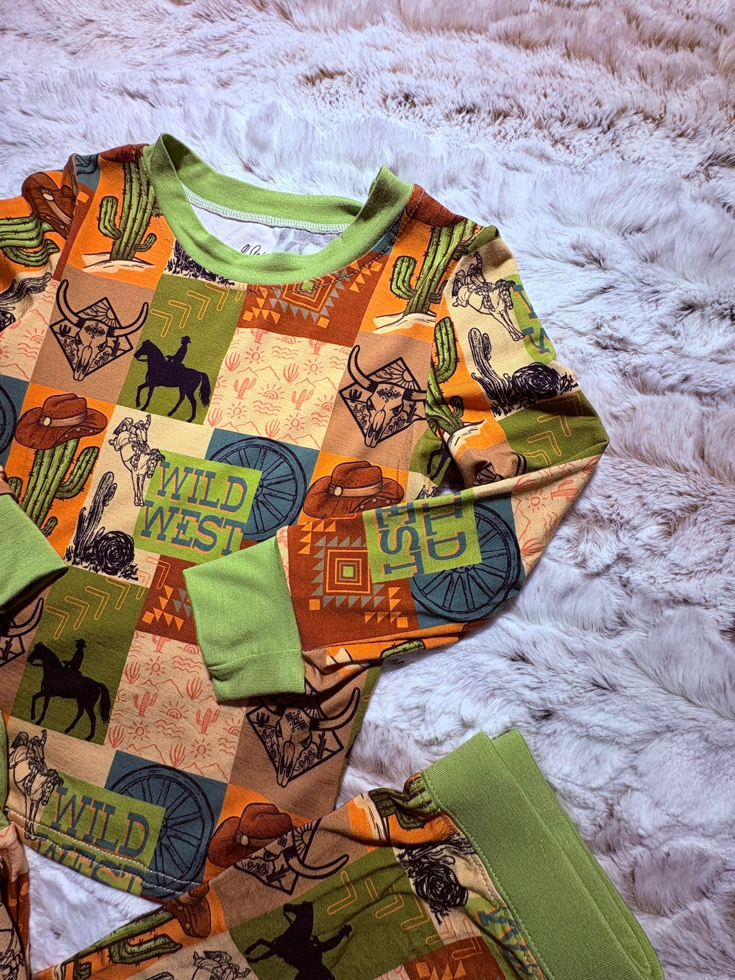 Wild West bamboo 2 piece set