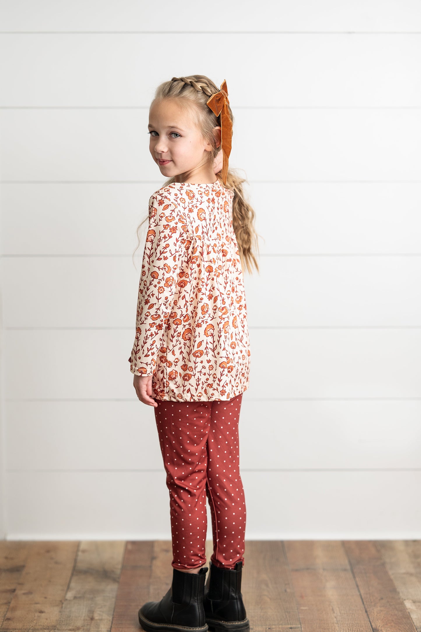 Cinnamon Dot Pant Set