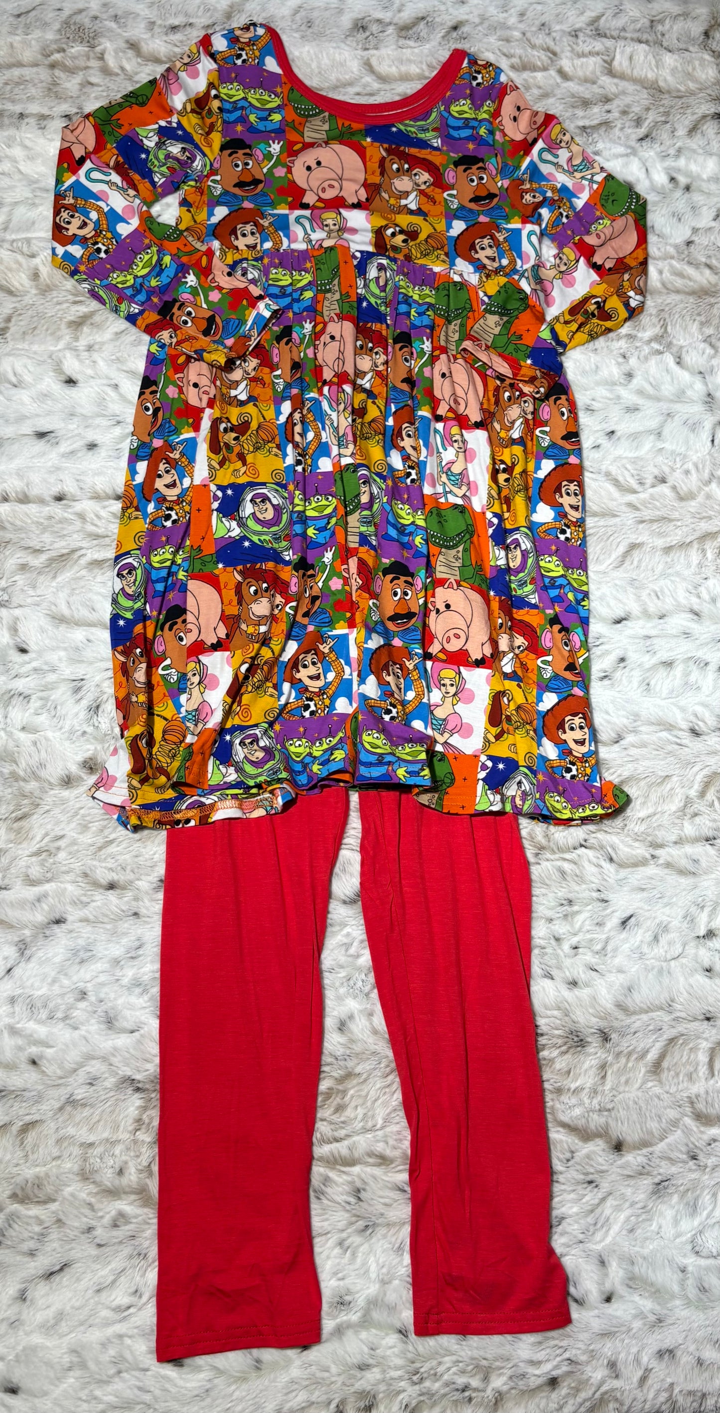 bamboo twirl dress with pants