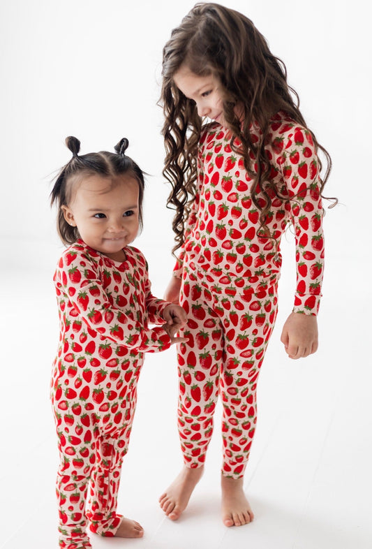 STRAWBERRIES | ZIP ROMPER