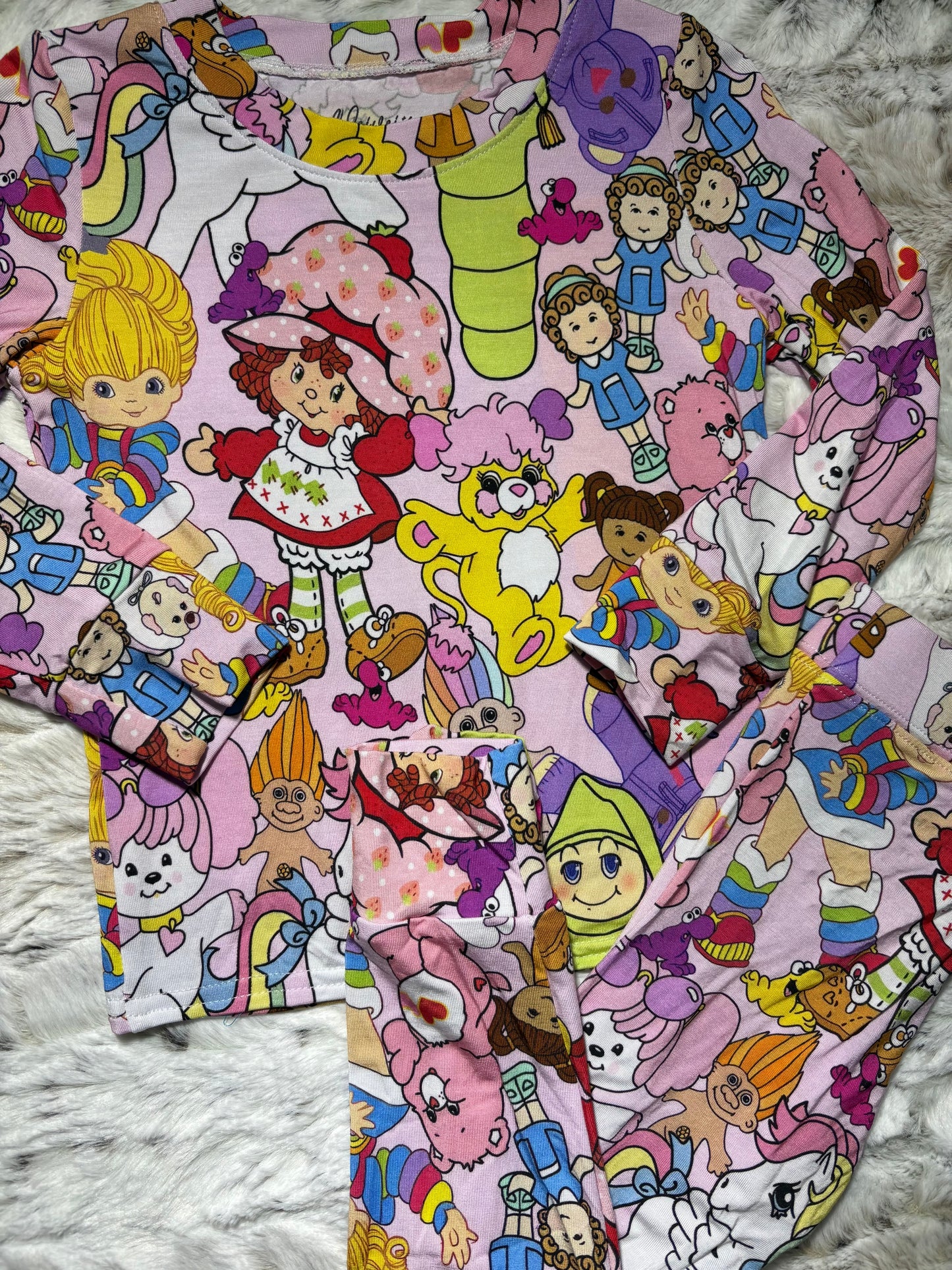 80s character bamboo 2 piece set