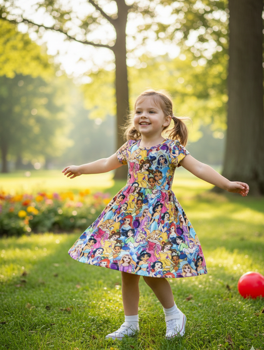 Princess bamboo twirl dress