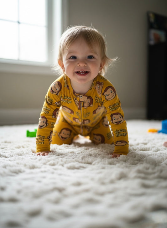 Curious George bamboo zippy