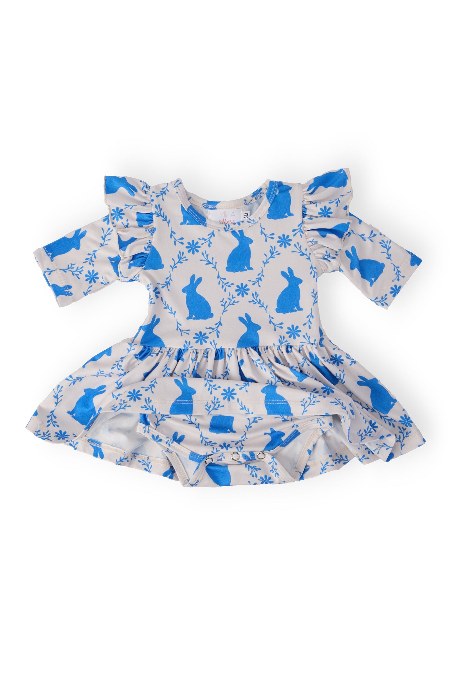 Hop 'til You Drop 3/4 Sleeve Twirl Flutter Bodysuit